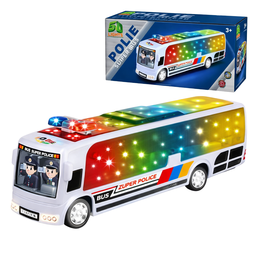 Mega Policijski Bus sa Svetlom i Zvukom